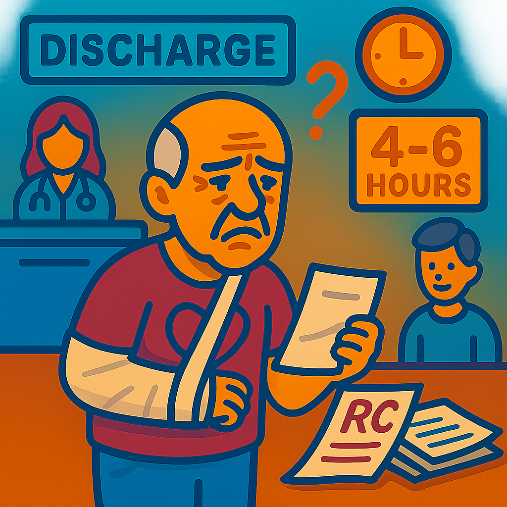 Gruelling discharge process